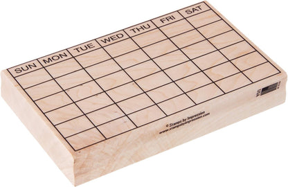 Stamps by Impression Journal, Habit Tracker, Calendar Rubber Stamp 2.25" x 2.75" 6 Row ST 1298