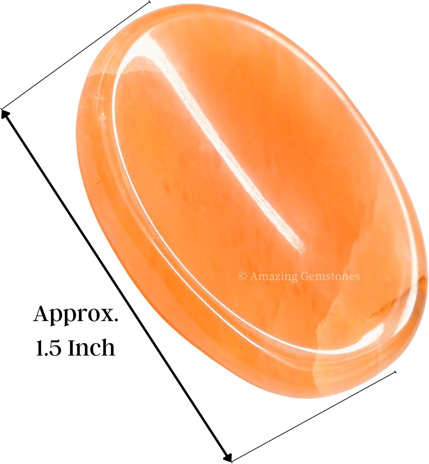 Amazing Gemstone Labradorite Thumb Worry Stone, Anxiety Stone, Healing Crystals - Piedra Crystal Fidget for Gift, Meditation, Calming, Relaxation, Stress Relief - Colors C