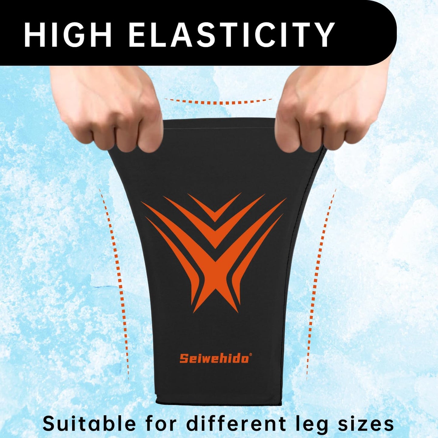 Extended Leg Knee Ice Pack Wrap for Injuries Compression, Reusable Gift Soft Gel Freeze Knees Brace for Swelling, Replacement Surgery, Cold Compress Therapy for Arthritis, Meniscus Tear and ACL