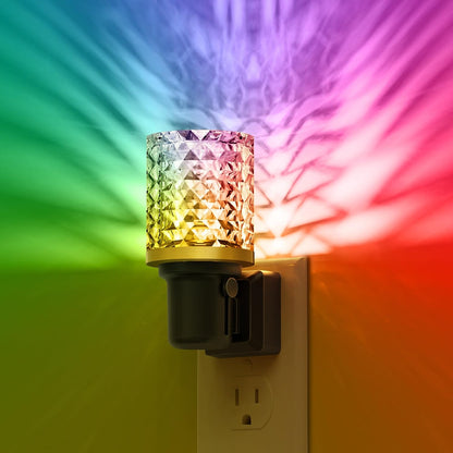 L LOHAS LED Night Light, Dimmable Night Lights Plug into Wall, Automatic Night Lights Plug in with Auto Light Sensor,Adjustable Brightness Amber LED Night Light, for Bedroom Hallway Home Decor
