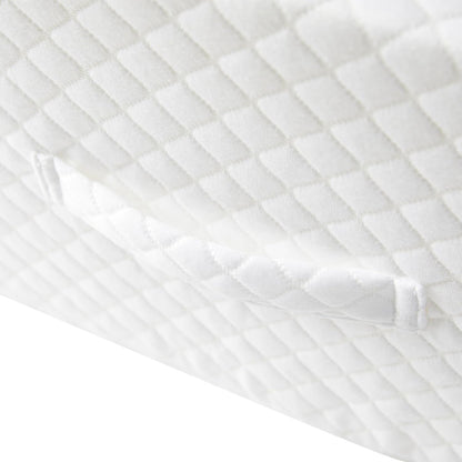 Premium Bed Wedge Pillow - Ergonomic Support for Sleeping, Post-Surgery, Acid Reflux Relief, and More - CertiPUR-US Certified Memory Foam - Removable Cover Included, Triangle, 24" x 22" x 7.5"