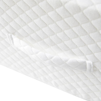Premium Bed Wedge Pillow - Ergonomic Support for Sleeping, Post-Surgery, Acid Reflux Relief, and More - CertiPUR-US Certified Memory Foam - Removable Cover Included, Triangle, 24" x 22" x 7.5"