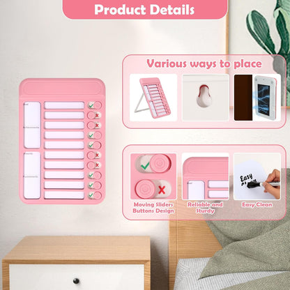 Dry Erase Chore Chart for Kids to Do List Magnetic Checklist Board Reusable RV Daily Routine Schedule Planning Boards with Blank Checklist Cardstock for Habit Tracker or Daily and Weekly Planner