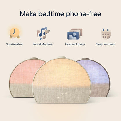 Hatch Restore 3 Sunrise Alarm Clock, Sound Machine, Smart Light (Putty) - White Noise, Screen-Free Sleep Routine
