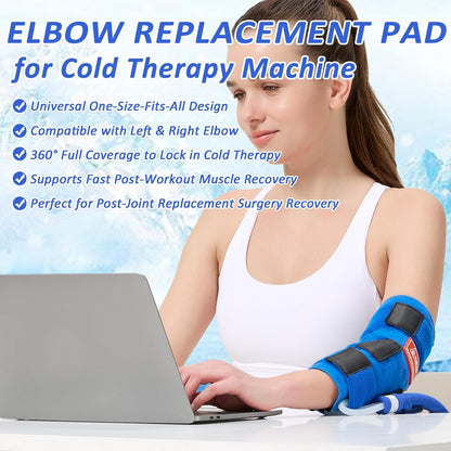 Cold Therapy Machine for Foot Ankle Surgery, Ice Therapy Machine with Pressure Regulator, Timer & Temperature Display, Cryotherapy Unit with Foot Ankle Ice Pack Wrap for Post-Surgery Recovery