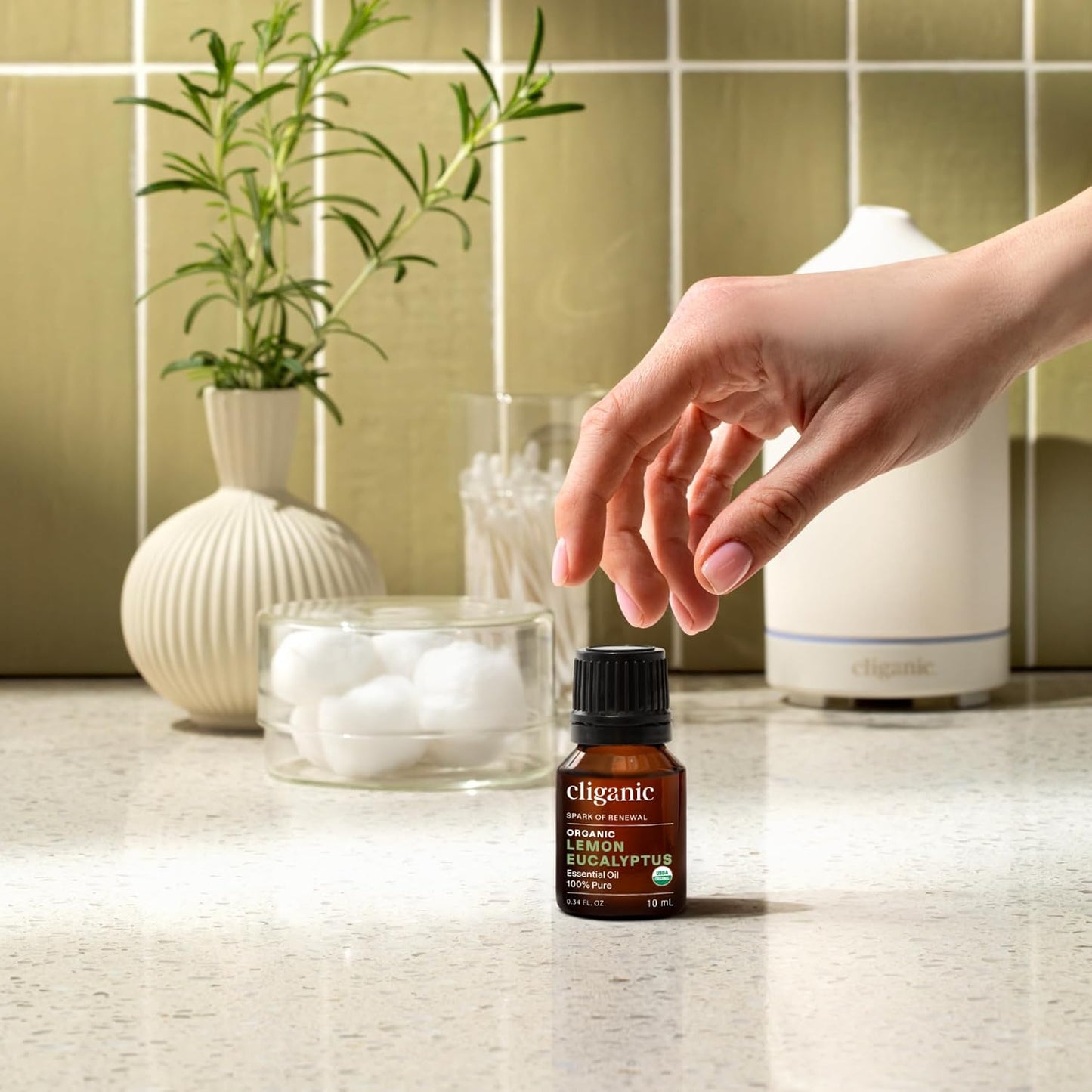 Cliganic Organic Lavender Essential Oil - 100% Pure Natural Undiluted, for Aromatherapy Diffuser | Non-GMO Verified - Colors A
