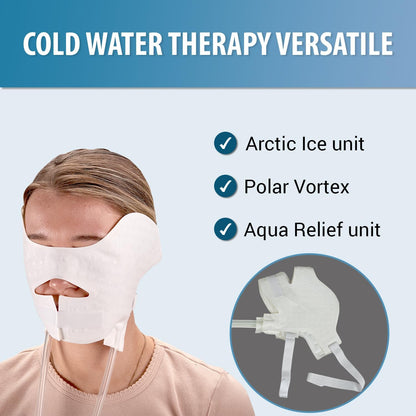 Cold Water Therapy Kneepad for use with Cryotherapy Units - Pad Only for Circulating Ice Machine for Knee Surgery, Injury, ACL - Pain Relief Cold Therapy Pad for Post Surgery Recovery