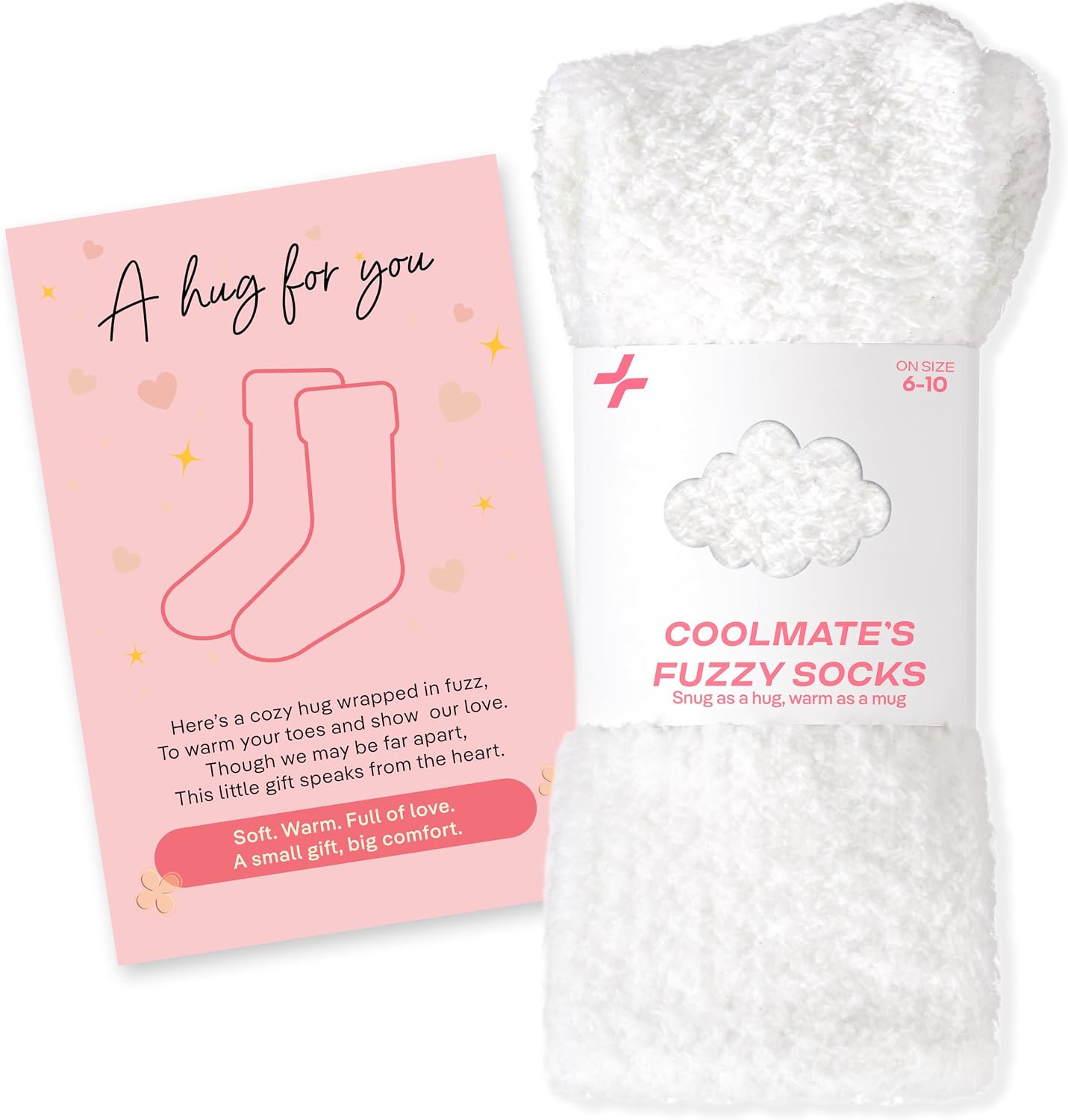 COOLMATE Fuzzy Socks for Women Gift Box – Cozy Soft Cloud Socks for Spa Home, Mother’s Day Gifts for Mom Grandma