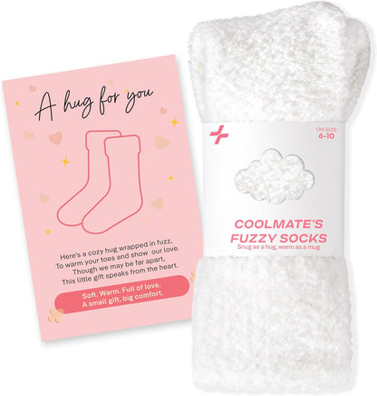 COOLMATE Fuzzy Socks for Women Gift Box – Cozy Soft Cloud Socks for Spa Home, Mother’s Day Gifts for Mom Grandma