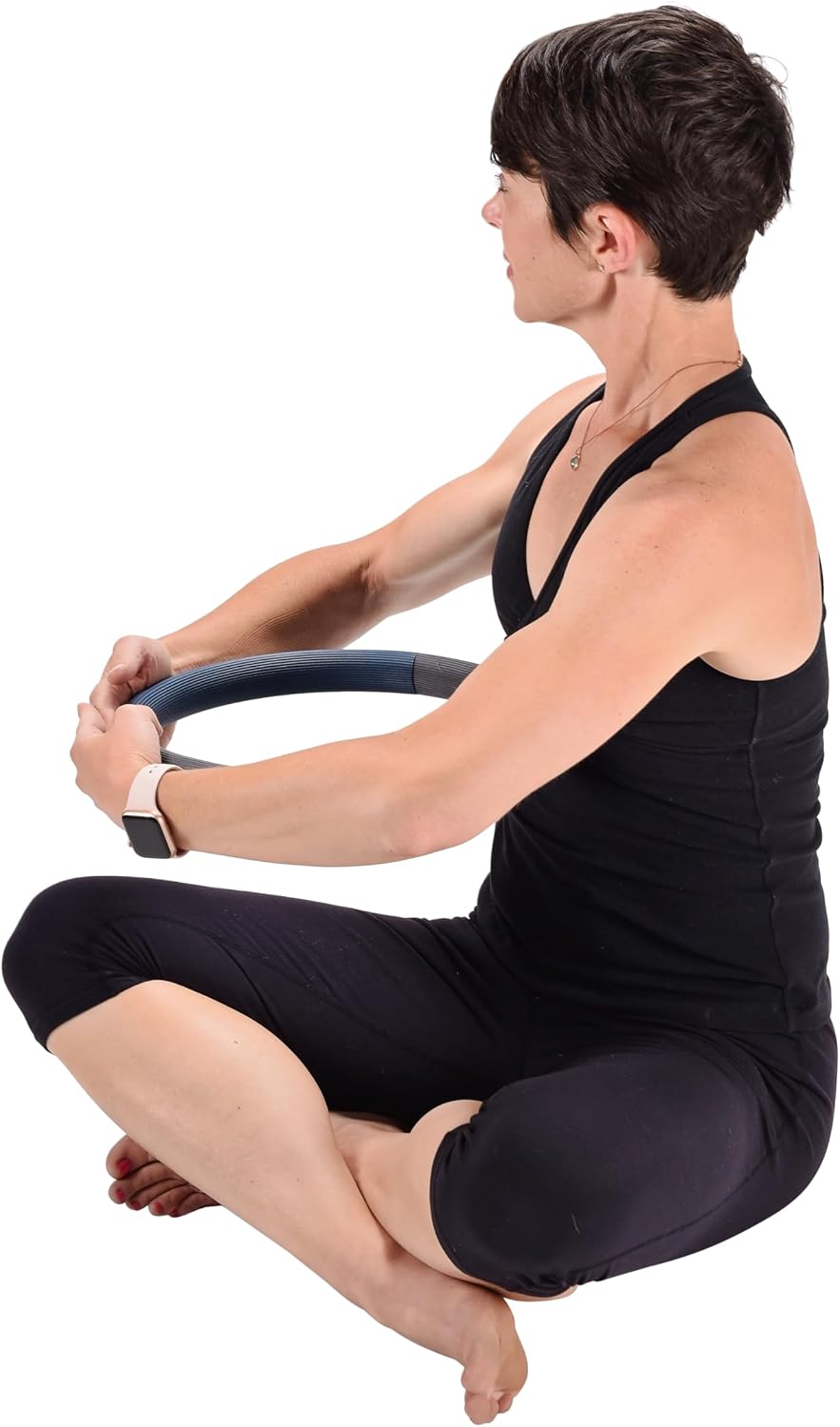 AeroPilates 12 in Magic Circle Ring with Workout Guide for Pilates Workouts