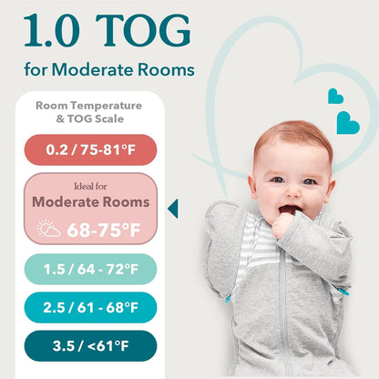 Love to Dream Swaddle UP, Baby Sleep Sack, Self-Soothing Swaddles for Newborns, Get Longer Sleep, Secure Fit Helps Calm Startle Reflex, New Born Essentials for Baby, 1.0 TOG, 13-19 lbs, Deep Olive