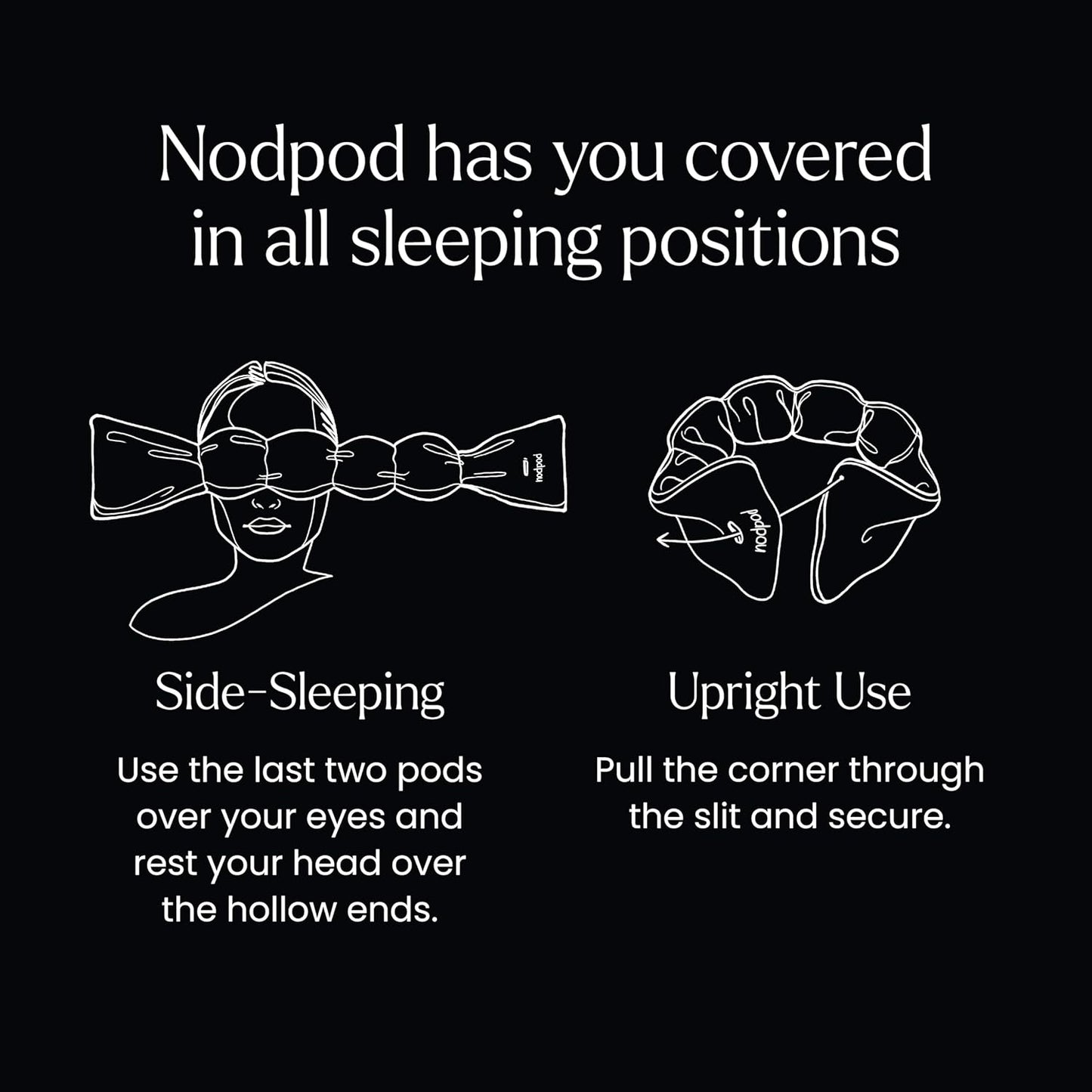 Nodpod Gentle Pressure Sleep Mask | Patented Light Blocking Design for Sleeping, Traveling & Relaxation - Sage