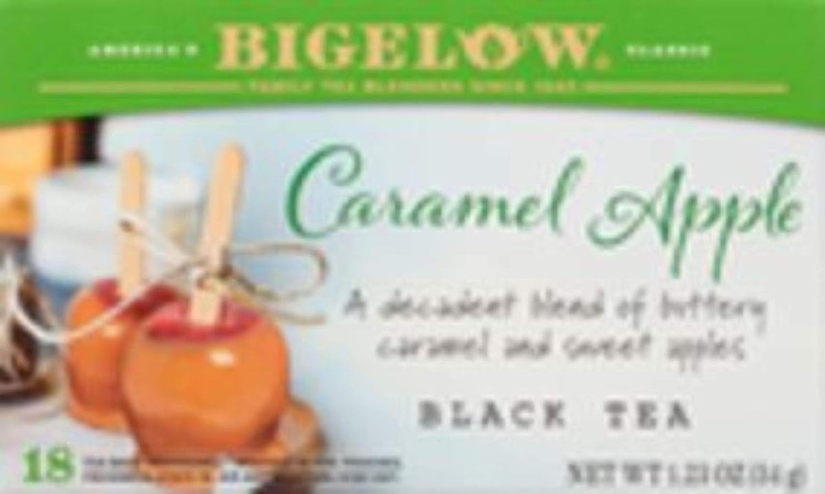 Bigelow Caramel Apple Black Tea Bags, 18 Teabags (Pack of 6), Caffeinated Black Tea 108 Tea Bags Total