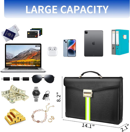 Upgraded Fireproof Money Bag,10 Layers of Heat Insulated Materials 6500°F