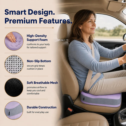 Seat Cushions for Office Chairs Wheelchair Cushion for Long Sitting Back Pain，Memory Foam Seat Car Computer Desk Chair Cushion，Coccyx Cushion for Tailbone Pain Relief Cushion Office Chair Black