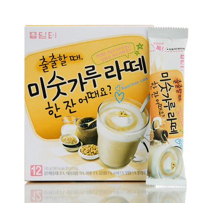 Damtuh Matcha Latte 20g x 7 Sticks – Ceremonial Grade Creamy Korean Matcha Latte Powder Mix, Instant Green Tea Drink for Smooth Café-Style Sweetened without sugar