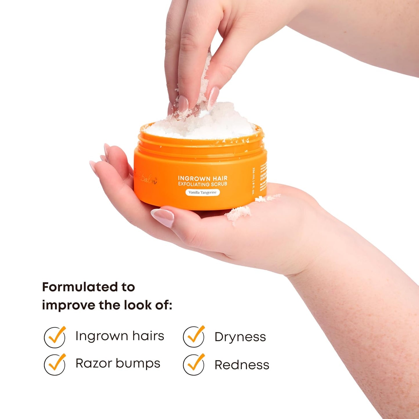 Bushbalm Dark Spot Exfoliating Scrub - Natural Body Scrub Exfoliant to Hydrated, Soften and Enhance Glow in Skin - Bermuda, 236 ml