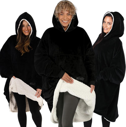 THE COMFY Original | From Shark Tank | Patented | Oversized Sherpa Wearable Blanket Hoodie| Gift for Women & Men | One Size