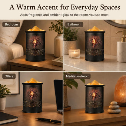 kobodon Wax Melt Warmer Metal Wax Warmer for Scented Wax Electric Fragrance Candle Oil Burner 2 in 1 Wax Melts as Gifts for Moms Grandma Women Girls(Sunflower)