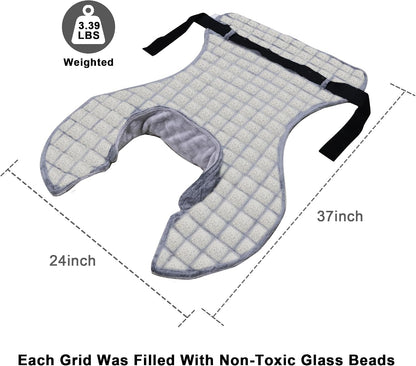 Weighted Heating Pad for Back Neck and Shoulder, 24"x37" Extra Large Electric Heated Wrap for Back Pain Relief with 12 Heat Setting and 8 Auto Shut Off, Stay on Function Hot Heated Pad