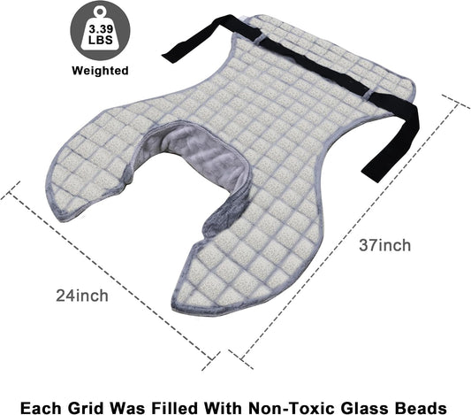 Heating Pad for Neck Shoulder and Back, Extra Large Weighted Electric Heated Wrap for Back Pain Relief with 12 Heat Setting and 8 Auto Shut Off, Stay on Function Hot Heated Pad