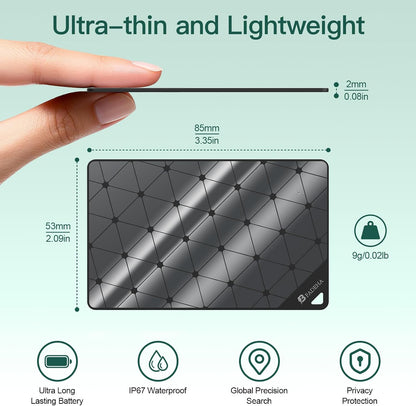 2026 Apple MFi Certified Wallet Tracker Smart Card for Find My