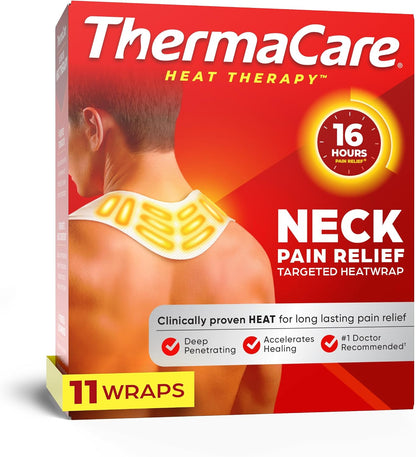 ThermaCare Heat Wraps for Neck & Shoulder Pain Relief, 5 Count