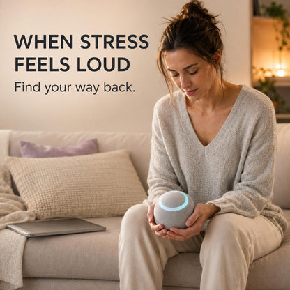 Reflect Orb: Smart Tracker for Stress Relief & Mental Health. Biofeedback Device to Enhance Focus, Reduce Anxiety, Support ADHD, Master Meditation & Mindfullness, Emotional Regulation Self-Care Gift