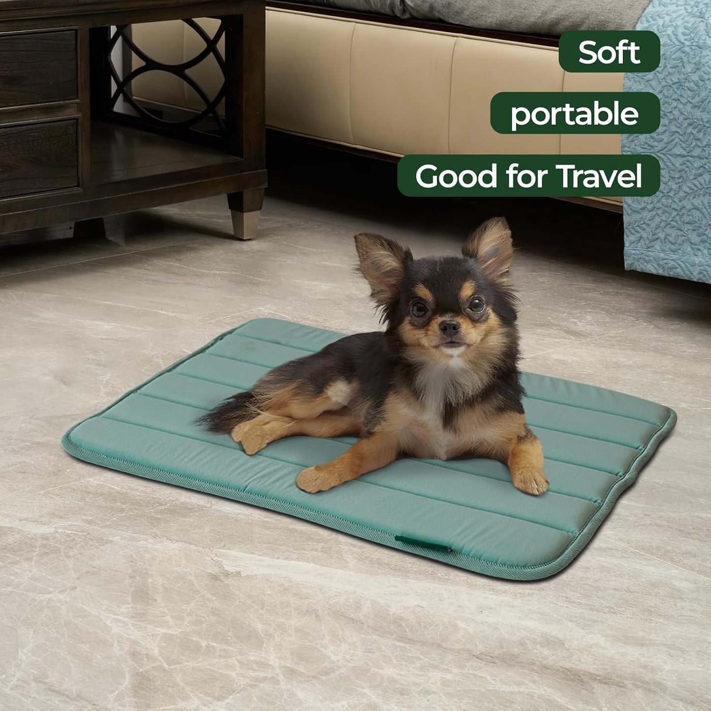 BALANCE Dog Crate Pad, Dog Foam Crate Mat Kennel Pad, Washable Water-Resistant Pet Bed Flat Dogs Cage Mat for Large Dogs