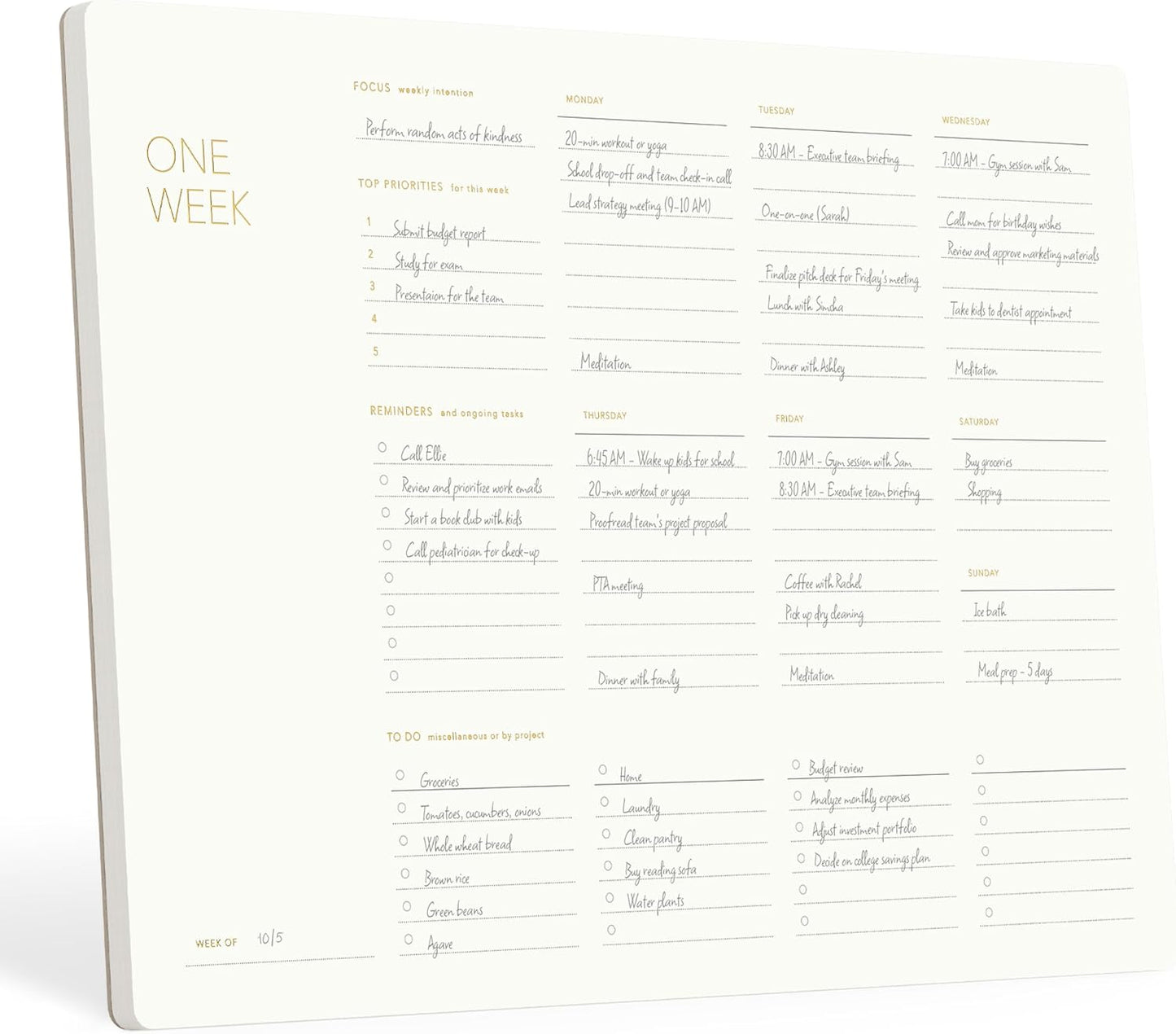 Daily Planner Notepad, A4, 52 Sheets, Undated,Time Blocking,Hourly Schedule