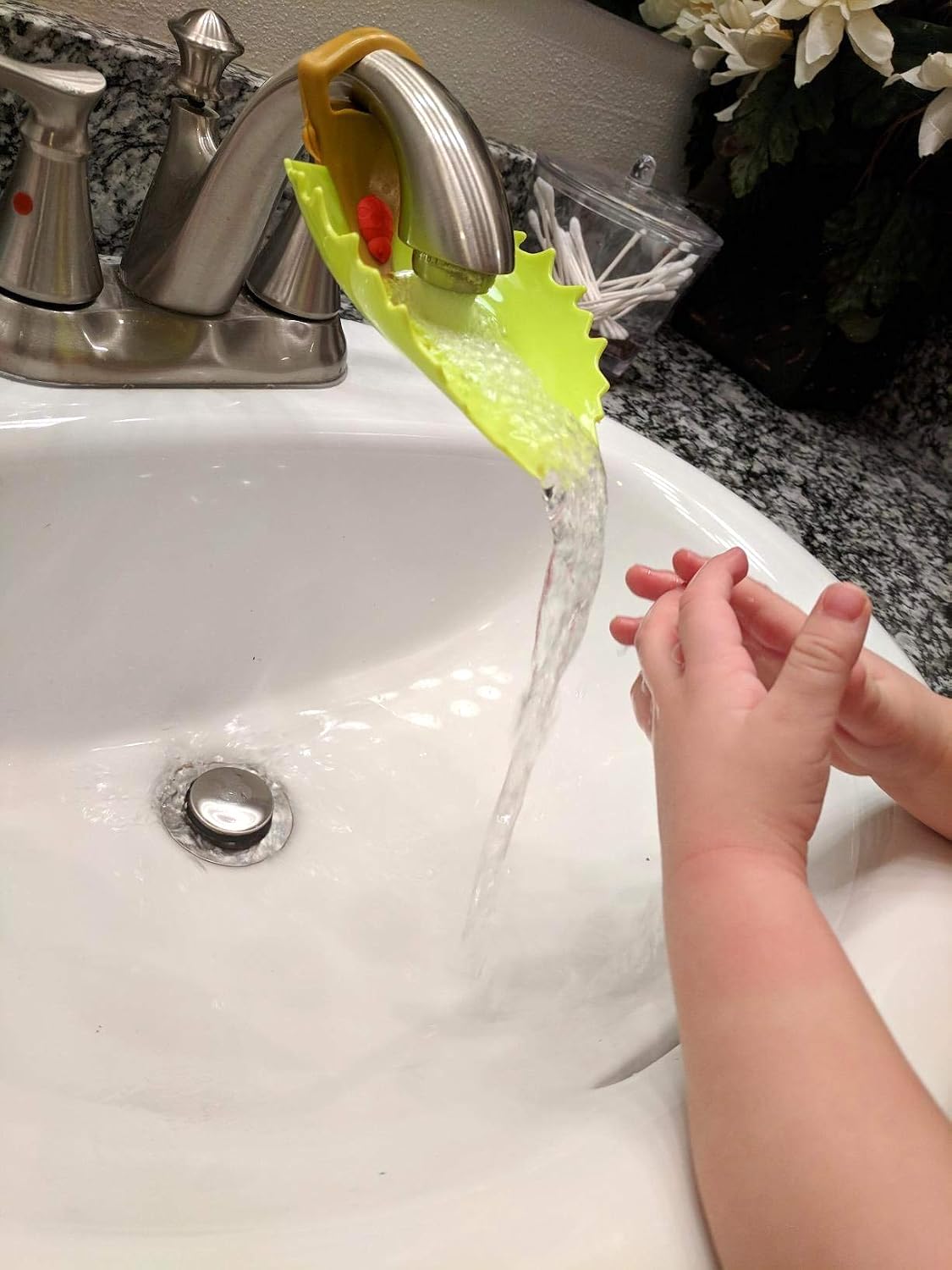 Honbay 2PCS Leaf Faucet Extender Sink Handle Extender Safe and Fun Hand-Washing Solution for Children