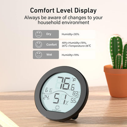 Indoor Digital Hygrometer Thermometer for Room Temperature Humidity Meter