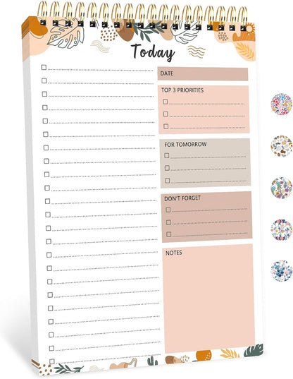To Do List Notepad - To Do List Notebook for Work with 52 Sheets, Undated Daily Planner Perfect for Enhanced Productivity and Goal Achievement - Green