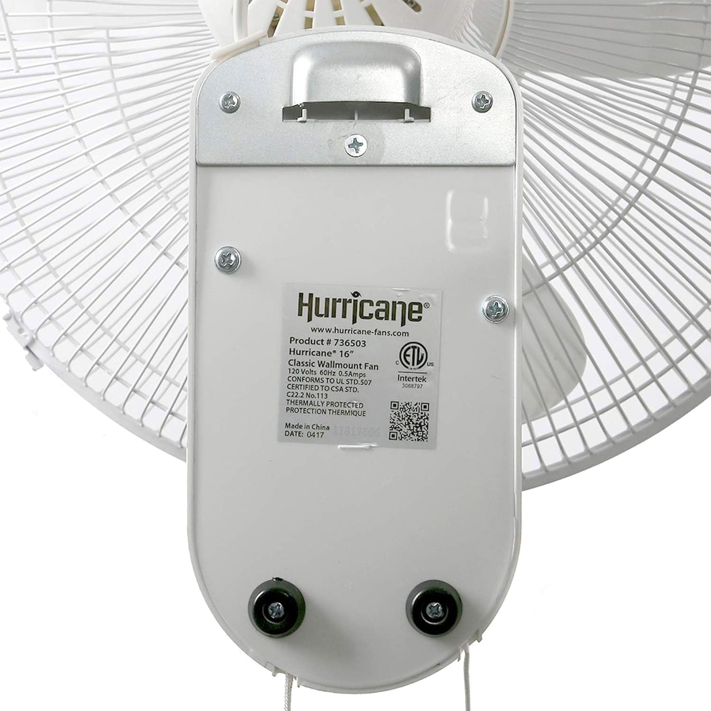 Hurricane Classic 6 Inch Clip Fan, 2 Speed Portable Desk Table Fan with Tilt, White