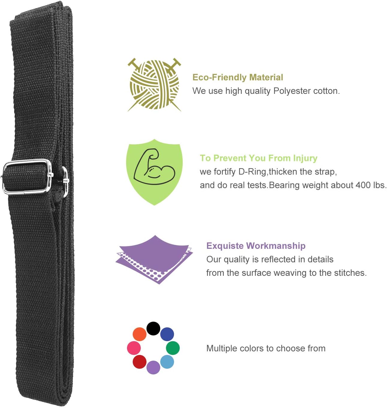 UBING Leg Stretcher, Door Flexibility Trainer, Over the Door Strech Strap for Flexibility, Splits Trainer for Dance Ballet Cheer Gymnastics Taekwondo Stretching