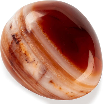 KALIFANO Palm Stone with Healing & Calming Effects - AAA+ Grade High Energy Worry Stone with Information Card - Reiki Crystal Used for Courage (Family Owned and Operated)