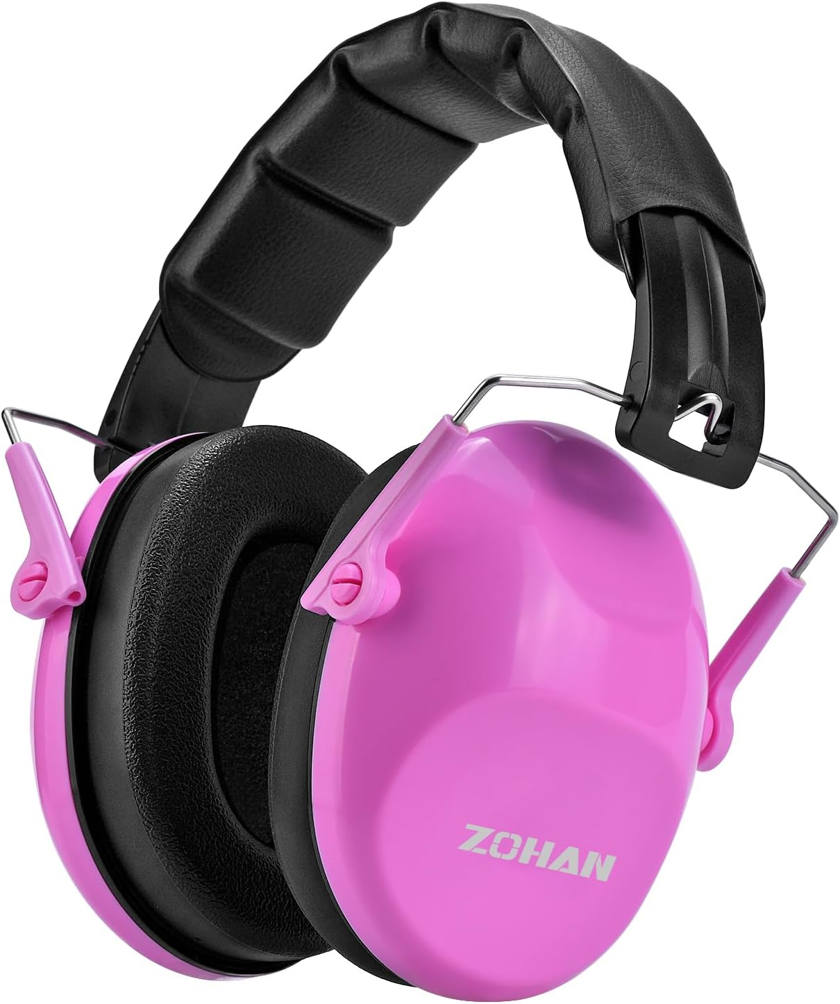 ZOHAN 032 Kids Noise Canceling Headphones - 25dB NRR Kids Ear Protection Earmuffs for School, Monster Jam, Fireworks, Travel, Air Show, Concert, Autism - Pink