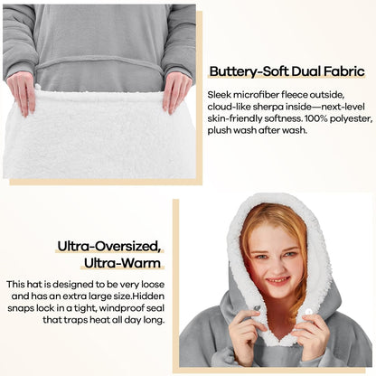 yescool Wearable Blanket Hoodie as Christmas Birthday Gifts for Women Mom - Colors B