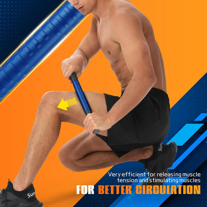 Muscle Roller Stick, Massage Roller for Muscle Deep Tissue Massage, Calf Roller for Myofascial Release, Therapy Roller Stick for Back, Legs, Arms, Waist, and Shoulders Full Body Use (Black)