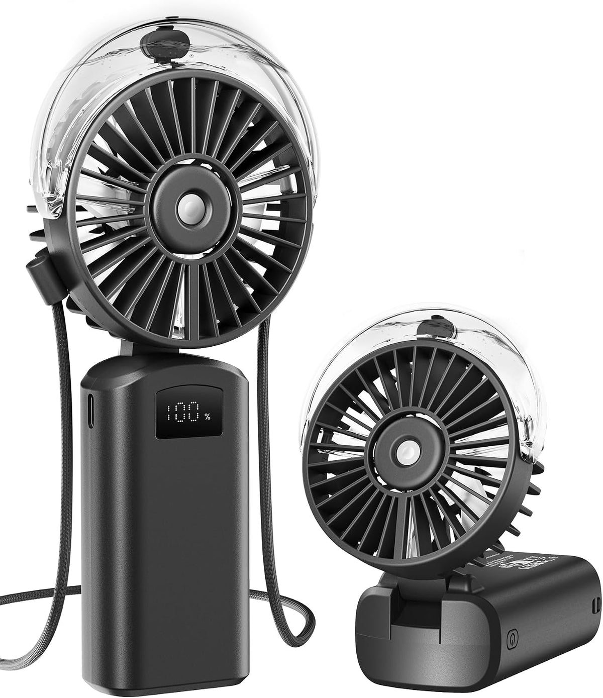 Gaiatop Portable Misting Fan, Rechargeable Handheld Fan with Water Spray