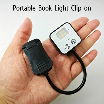 4 Pack Reading Light with 3 Color Temperature, 6 LED Book Clip Lamp for Reading in Bed, Easily Clip on to a Small Mini Lightweight Book Lights for Read Book Lovers