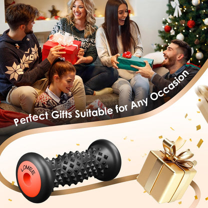 LOMEE Foot Roller Massager for Plantar Fasciitis, Foot Arch and Heel Pain Relief, Deep Tissue Muscle Massage, Feet Ergonomic & Rounded Top Design