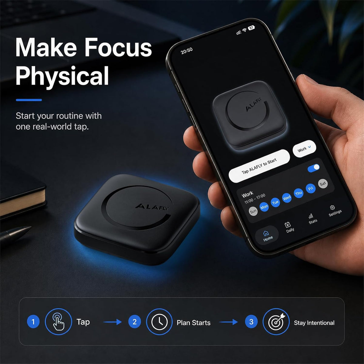 Phone Access Blocker Device - Subscription-Free Magnetic Focus Device for iPhone & Android - Strict Mode App Blocker to Reduce Screen Time & Distractions - Improve Focus & Productivity for Work, Study