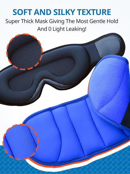 SARISUN Travel Pillows for Airplanes, 2pcs Airplane Pillows for Long Flight with Sleep Eye Mask, Plane Head Strap for Road Trip, 360° Support for Sleeping, Stop Bobblehead Travel Essentials, Black