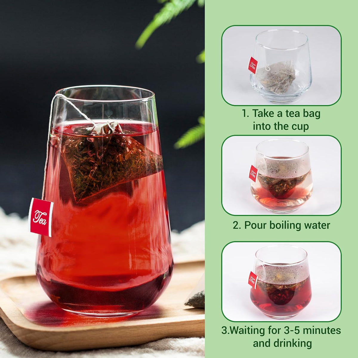 Loose Leaf Tea Sampler, 5 Natural Assorted Tea Gift Set For Tea Lovers