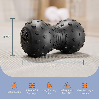 LifePro Velocity Vibrating Peanut Massage Ball with 4-Speed Vibration Modes