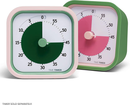 Time Timer MOD 60-Minute Visual Timer, Home Edition, Silent Operation, Study Tool for Homeschool and Office Use (Pale Shale)