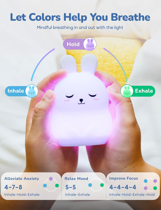 Breathing Pal Mini 'Yoyo' - Mindfulness Breathing Light, Guided Visual Meditation Breathing Light, Anxiety Relief Items for Calm Down Corner/Meditation/Sleep Aid for Adult/Kid