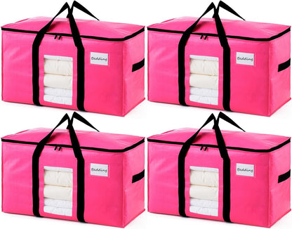 TAILI Blue Extra Large Moving Bags,Storage Bags with Visible Window