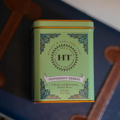 Harney & Sons HT Peppermint Herbal Tea, 20 Sachets in Tin